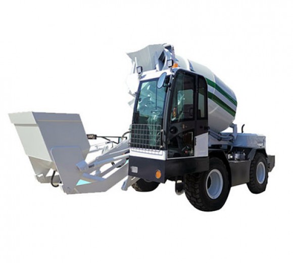 self loading concrete mixer